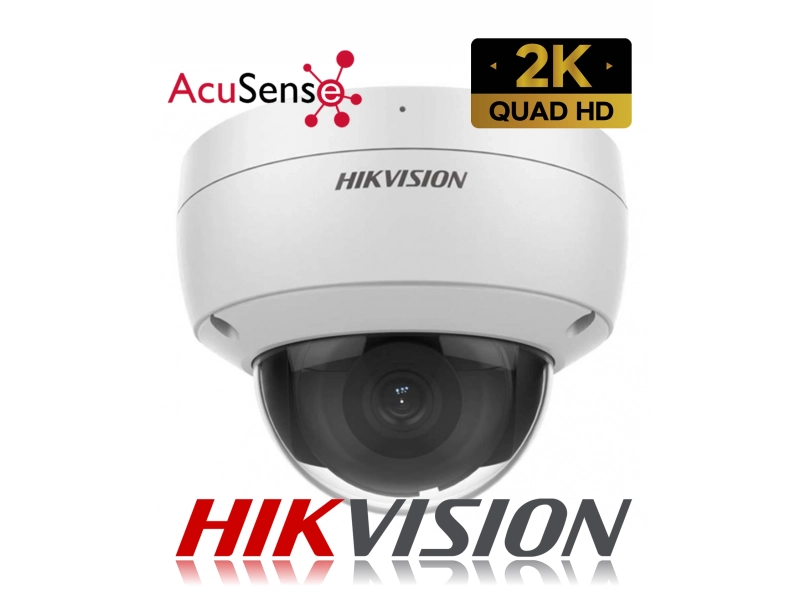 Monitoring wewnętrzny 8 kamer Hikviision DS-2CD2143G2-I 4mpx Analityka Filtrowanie Acusense + Switch PoE